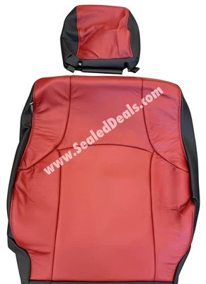 Fundas de repuesto de asiento de cuero negras y rojas para Toyota 4Runner 2011-24 2 filas Foto 1 de 4