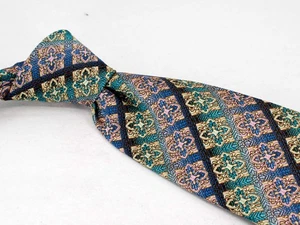 Neu ohne Etikett Bruno Marchesi Seidenkrawatte mehrfarbig geometrisch Herren Designer Krawatte USA - Bild 1 von 5