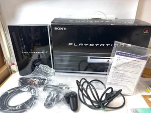SONY PLAYSTATION 3 PS3 CONSOLE BLACK CECHA00 60GB TEST WORKING OK JAPAN PS2 PS1 - Picture 1 of 23