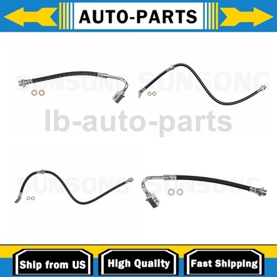 Тормозной шланг Sunsong передний задний 4x для Chevrolet C3500HD 7,4 л 1996-2000 годов выпуска - Изображение 1 из 4