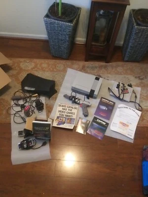 Nintendo NES Console + ADV 🔥 CLEAN 🔥 Club Paperwork 🔥 QS + Controllers + MORE - Image 1 of 4