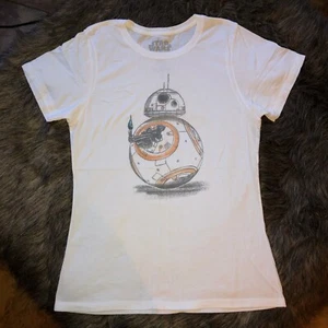 Camiseta para mujer Her Universe BB-8 Droid Thumbs Up Star Wars XL blanca gráfica - Imagen 1 de 5