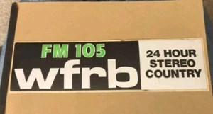 WFRB Radio Bumper Sticker - Frostburg Maryland - Unused - Bild 1 von 2