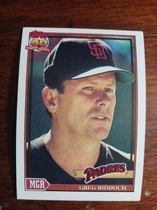 1991 Topps 109 Greg Riddoch