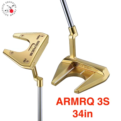HONMA Golf Beres P303 Putter ARMRQ 3S Carbon Shaft Gold Finish 34" MADE-TO-ORDER - Image 1 of 4