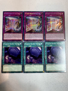yugioh rainbow bridge of salvation 3x + foolish burial goods 3x mp22-en270 S005 - Picture 1 of 1