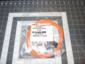 CABLE DE FIBRA ÓPTICA DÚPLEX CAJA NEGRA EFN6012-003M 50 MICRAS 3 metros SC-SC - Imagen 1 de 3