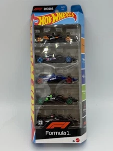 2025 HOT WHEELS 2024 FORMULA 1 F1 5 PACK MCLAREN ALPINE RED BULL SAUBER HAAS - Picture 1 of 2