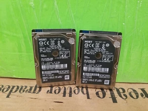 LOT OF 2 1TB 2.5" HGST 5K1000-1000 SATA Hard Drives HTS541010A9E662 #J2005 - Picture 1 of 6