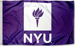 NYU VIOLETS FLAG 3'X5' NEW YORK UNIVERSITY NEW 3X5 BANNER 3 x 5 - Picture 1 of 6