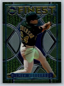 1995 Topps Finest Rickey Henderson #47 HOF