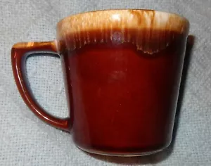 TAZZA TAZZA vintage MCCOY USA marrone smalto a goccia altezza 3 1/4" - Foto 1 di 6