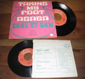 EGAL & SAM - Taking My Foot Rare French PS 7' On Deesse Label Soul Pop Sixties - Imagen 1 de 1