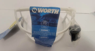 Casco de softbol de alta visibilidad Worth protector facial SBWG2 BLANCO NUEVO CON ETIQUETAS Foto 1 de 4