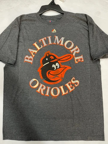 BALTIMORE ORIOLES MAJESTIC T-SHIRT ADULT LARGE MENS Cover