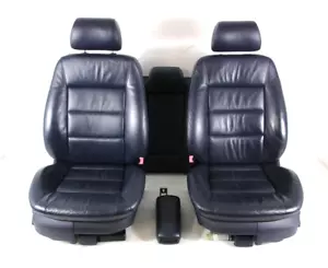 Audi A6 4B Berline Cuir Sièges Intérieur Banquette Accoudoir Central Bleu Marine - Foto 1 di 24