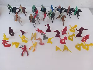 Cowboys & Indians Horses Vintage RARE HARD PLASTIC Bergen Beton Archer Lido 50s - Picture 1 of 12
