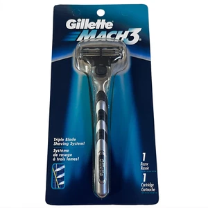 Gillette Mach 3 rasoio tripla lama vintage 1998 nuovo sigillato in fabbrica uomo - Foto 1 di 10
