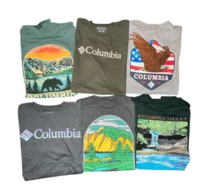 T-shirt Columbia Short Sleeve Graphic Tees Brand New - Picture 1 of 111