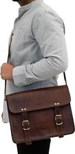 Leather Messenger Bag Vintage Satchel Crossbody Bag Unisex Office Original Bag