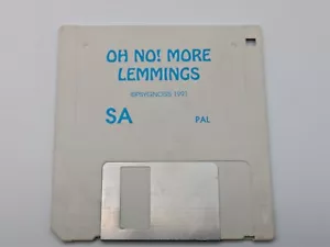 Oh No! More Lemmings (AMIGA) 1 x 3,5" original Diskette - (Psygnosis, 1991) 👍✔ - Picture 1 of 2