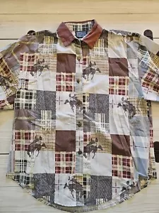 RoughRider By Circle T Western Shirt Made In USA Women's Large - Picture 1 of 5