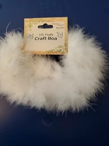 Boa artesanal mullida Touch of Nature de 3 pies - blanca - Imagen 1 de 4