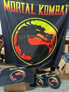 MORTAL KOMBAT Shower Curtain /4PCS Set /Non-Slip Rug+Bath Mat+Toilet Lid Cover - Picture 1 of 3