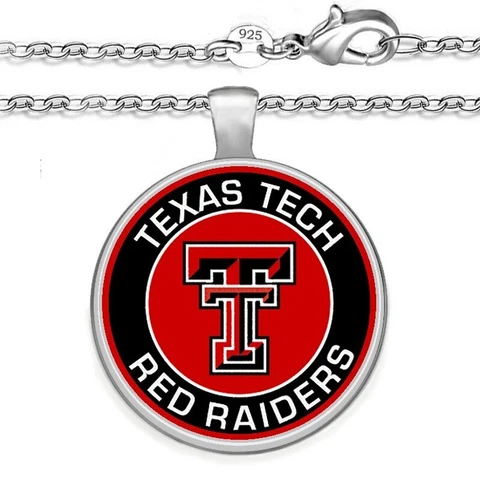 Texas Tech Red Raiders Womens Mens Sterling Chain Necklace University Gift A1 Cover