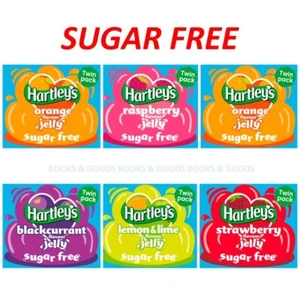 Hartleys Sugar Free Orange Blackcurrant Strawberry Raspberry Jelly Twin Pack 23g - Picture 1 of 11