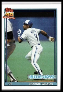 1991 Topps #727 Mookie Wilson Toronto Blue Jays - Picture 1 of 2