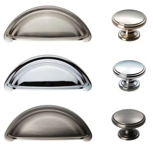 FTD Kitchen Cupboard Handles Knobs COTTAGE Cabinet Wardrobe Door CUP & KNOBS - Imagen 1 de 14