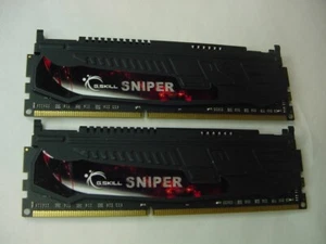 COMPUTER MEMORY - 8GB (4GBx2) G. SKILL SNIPER DDR3 1.5V F3-10666CL9D-8GBSR - Picture 1 of 3
