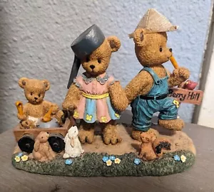 CT1-Young Berry Hill Bears Figurine Bunny Squirrel Baby Bear - Picture 1 of 6