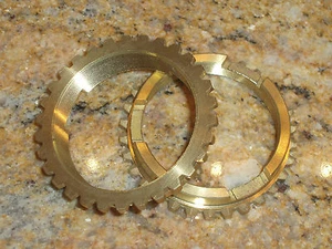 Ford transmission 1939 - 48 pair of brass synchro rings synchronizer 81A-7107 - Picture 1 of 2
