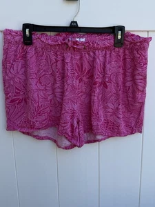 Pantalones cortos para mujer Stella Parker grandes con cordón rosa - Imagen 1 de 4