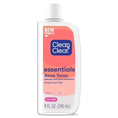 Clean & Clear Essentials Deep Cleaning Astringent Acne Medication Oil-Free 8 Oz - Image 1 of 2