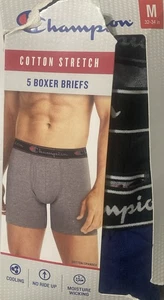 Neu im Karton Champion Herren Boxershorts Mehrfarbig 5er Pack Größe M zerrissener Karton - Bild 1 von 1