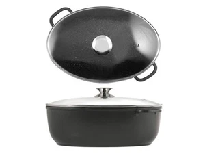 Oval Aluminum Casserole With Lid 38X25 Officine Standard - Picture 1 of 3