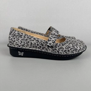 Alegria Feliz Shoes Leather Mary Jane Leopard Print Womens 41 US 10.5/11 FEL-416 - Picture 1 of 9
