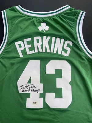 Kendrick Perkins Signed Autographed Boston Celtics Jersey 2008 Finals Psa/Dna - Image 1 of 4