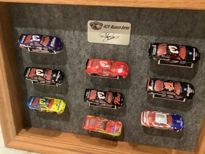 Dale Earnhardt RCR Museum Series 1 (9) 1:32 Diecast Cars With Wood Display Case - Image 1 of 4