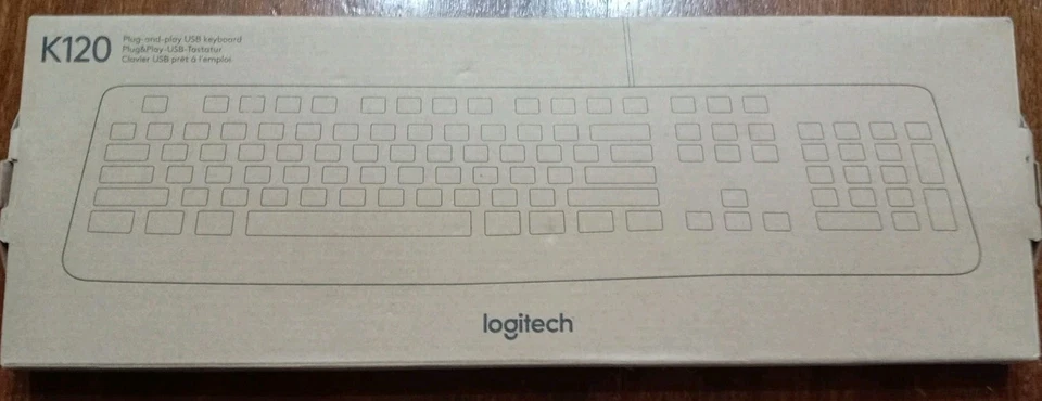 LOGITECH K120 TASTIERA ITALIANA NERA USB CAVO 150 CM. 920-002517 - Immagine 1 di 1