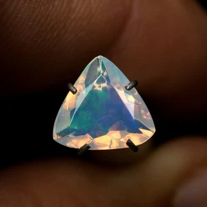 1.70 Ct IF World Class Rare 100% Natural Rainbow Colors Play Solid Facet Opal - Picture 1 of 2