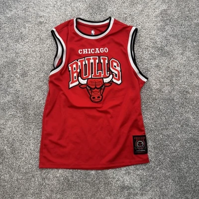 Chicago Bulls Shirt Mens Medium Red NBA Basketball Tank Jersey 100% Polyester - Image 1 of 4
