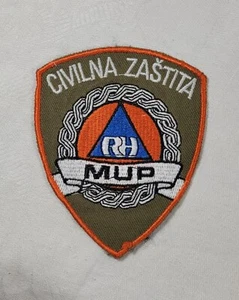 CROATIA RH MUP CIVIL DEFENSE MINISTRY OF INTERIOR CROATIAN PATCH CIVILNA ZASTITA - Picture 1 of 4