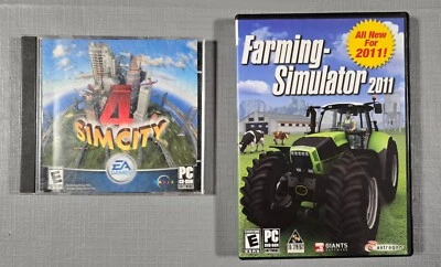 Simulation 2 PC Game Lot, SimCity 4, Farming Simulator 2011 w/ keys r - Image 1 of 4