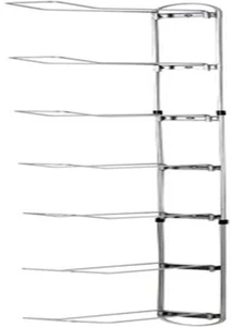 John Sterling Sports Rack for Garage, 7-Ball Capacity, Alloy Steel, Silver, 63-1 - Picture 1 of 12