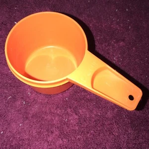 Vintage Tupperware 2/3 Becher Messbecher orange Ersatz schonend gebraucht - Bild 1 von 2