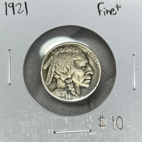 1921-P Buffalo Nickel Choice Fine Cover
